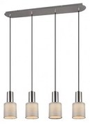 Trio - Luster na lanku WAILER 4xGU10/5W/230V šedá