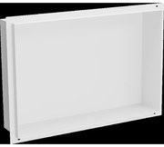 Mexen X-Wall-NR zapustená polica bez obruby 45 x 30 cm, Biela - 1921453010