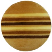 ROUTNER Kúpeľňová predložka RAGUSA Béžová 10202 - Béžová / Kruh Ø 90 cm 10202