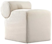 Taburet TIKI 47x45 cm krémový