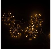 Brilagi - vonkajší vianočný LED reťaz 150xLED 5m IP44 teplá biela, efekt ohňostroja