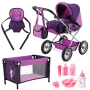 Bayer Design Súprava pre bábiky Grande Kombi s cestovnou postieľkou (víla)  (100227535)