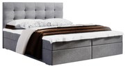 Manželská posteľ  Boxspring 180 cm Fade 2 (sivá) (s matracom a úložným priestorom). Vlastná spoľahlivá doprava až k Vám domov. 1046502