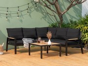 Hliníková rohová súprava PANAMA čierna