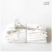 Biela plachtas prímesou ľanu 180x260 cm – Linen Tales