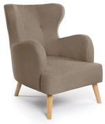 Béžové kreslo ušiak Noemye – Bonami Selection