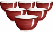 Mäser Súprava 6 misiek Bel Tempo 14 cm, červená