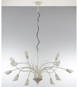 Jupiter 2062 - Luster na reťazi GLORIOSA 15xG9/14W/230V krémový