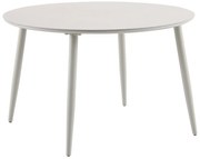 Sunfun Solo Záhradný stôl, ø 120 × 74 cm, hliník, prírodný kameň