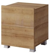 Nočný stolík Calabria (dub zlatý + dub zlatý). Akcia -20%. Vlastná spoľahlivá doprava až k Vám domov. 1051555