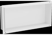 Mexen X-Wall-NR zapustená polica bez obruby 45 x 20 cm, Biela - 1921452010