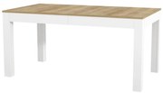 Skladací stôl Wenus 160/300x90cm dub riviera/biela
