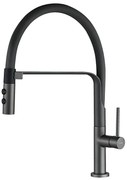 Kuchinox Siluetto, vysoká drezová batéria s elastickým ramenom, grafitová, LAV-BQU_978D