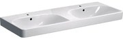 Geberit Smyle Square dvojumývadlo 120x48 cm dva otvory pre batériu 500.223.01.1
