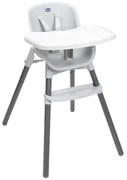 Chicco - Detská jedálenská stolička ZEST 3v1 biela/šedá AG0745