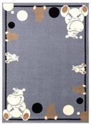 Koberec BCF FLASH Hippo 3993 - sivý