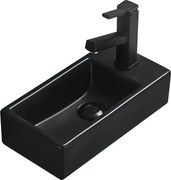 Mexen Inez ľavá umývadlová doska 40 x 20 cm, čierna matná - 21484085L