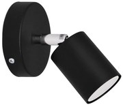 LED Nástenné bodové svietidlo TUNE 1xGU10/4,8W/230V čierna