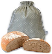 Wrap - up Funkčné vrecko Wrapáček, obal vel. XL na chlieb aj pečivo, režný s bodkou