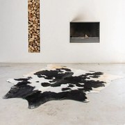 Koberec kravská koža čierna / biela - 250 * 150 * 0,3 cm