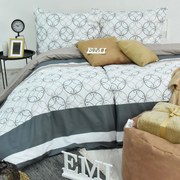 Obliečky bavlnené Aurora hnedé EMI: Predĺžený set jednolôžko obsahuje 1x 140x220 + 1x 70x90