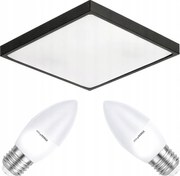 Stropné LED svietidlo do panela 2xe27 = 20w + žiarovky súčasťou balenia