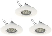 Eglo 78704 - SADA 3x LED Podhľadové svietidlo PENETO 1xGU10/3,3W/230V biela