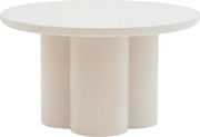 Okrúhly konferenčný stolík Cylindus 80 cm - béžový