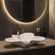 Rea Izolda, umývadlo na dosku 530x460x120 mm, biela lesklá, REA-U6365