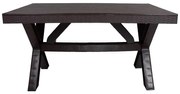 Stôl Rustic hnedý 80x140 cm
