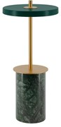 Zelená mramorová LED stolová lampa so stmievačom s kovovým tienidlom (výška 25,5 cm) Asteria Move Mini – UMAGE