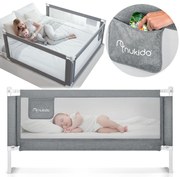 Bezpečnostná zábrana k posteli 200 cm Nukido NK-227 - sivá