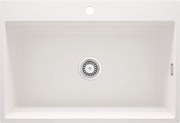 Deante Magnetic, 1-komorový granitový drez 760x520x220mm, biela matná, DEA-ZRM_A10B