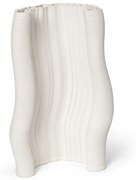 Ferm Living Kameninová váza Moire Off-white 30 cm