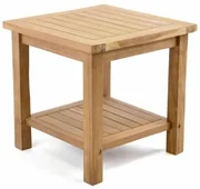 Divero 47267 Odkladací teakový stolík Divero - 50 cm