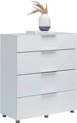 XXXLutz KOMODA, biela s vysokým leskom, 90,3/97,6/40 cm Voleo - Komody - 000554000103