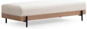 Taburetka Eti Oak Pouffe White