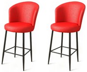 Súprava barových stoličiek Uras Red, 2 ks, 2 ks