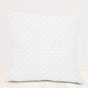 Biante Detská obliečka na vankúš Minky 3D bodky MKP-016 Krémovo biela 30 x 50 cm