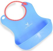 Cangoroo Silikonový podbradník Baby Bib Am Am - modrý