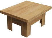 Konferenčný rozkladací, zdvíhací stolík Eryk Kraft zlatý