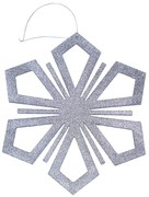DECOLED Vločka II, pr. 40 cm, stříbrná
