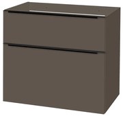 Mereo Mereo, Mailo, kúpeľňová skrinka 81 cm, čierne madlo, MER-CN561SB