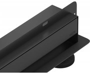 Mexen Flat nerezový sprchový žľab na stenu 100 cm vzor WALL, čierny, 1730100