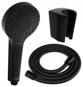 Mexen príslušenstvo - ručný sprchový set Oval R-05, 3-funkcie, čierna, 785056052-70