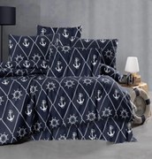 Obliečky bavlnené Kotva TiaHome - 2x Vankúš 90x70cm, 1x Paplón 200x220cm