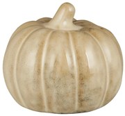 IB Laursen Kameninová dekorácia tekvice PUMPKIN STANDING Ø8 cm krémová