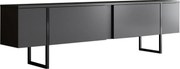 Televízny stolík Luxe Anthracite and Black