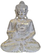 Buddha zlato bílý 2 50 cm