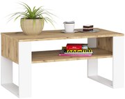 Konferenční stolek DOMI dub artisan/bílý